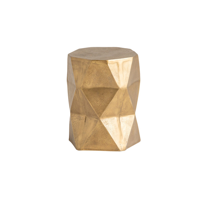 Bijzettafel 3D tabouret | Goudkleurig Brass