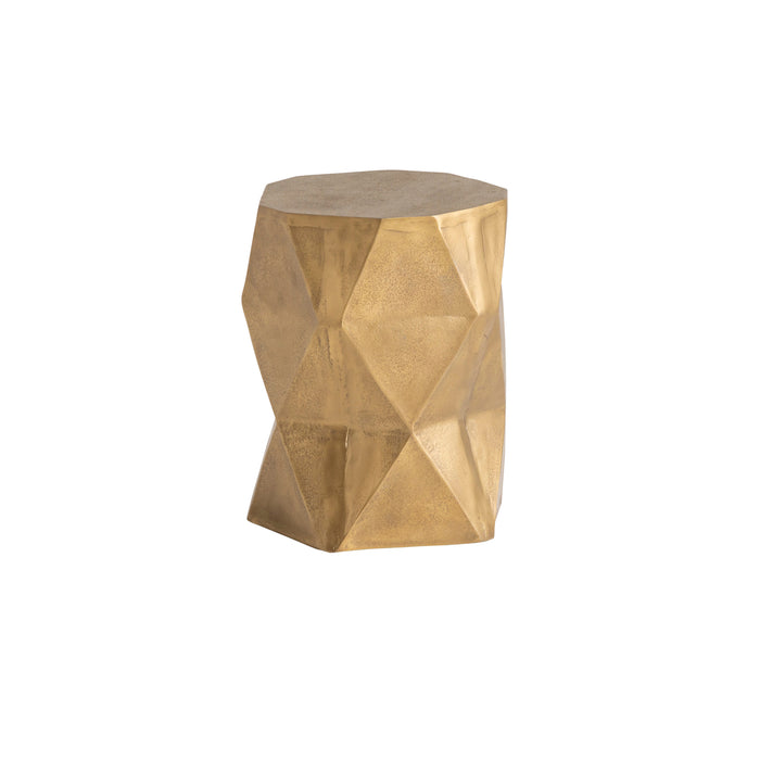 Bijzettafel 3D tabouret | Goudkleurig Brass