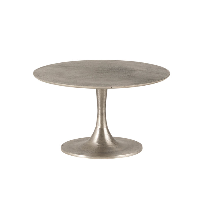 Salontafel Bari | Rond Ø76cm | Zilver Aluminium