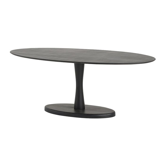 Eettafel Flare Ovaal | Zwart Mangohout