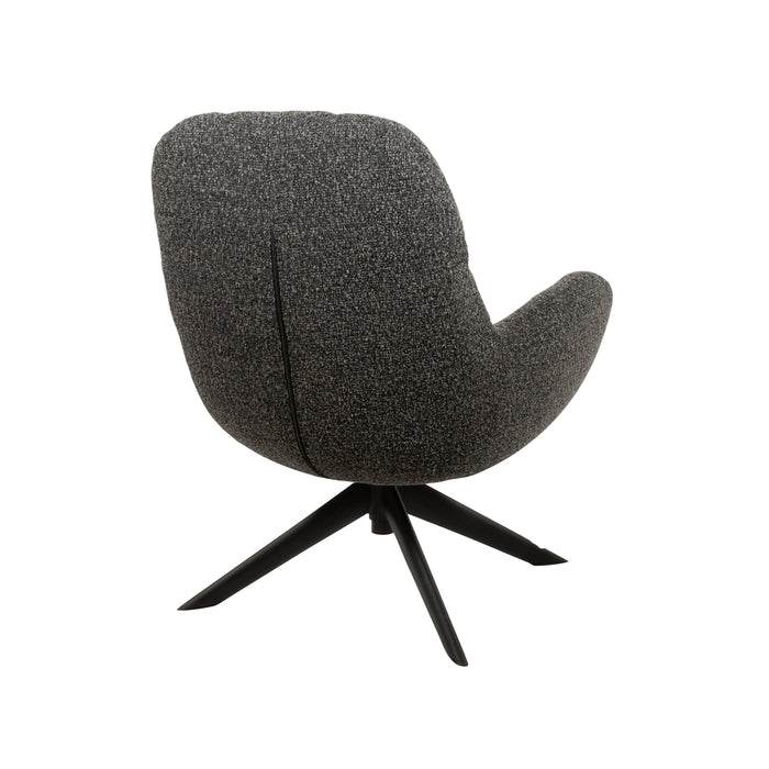 Draaifauteuil Elvis | Stof Monet Antracite 0252