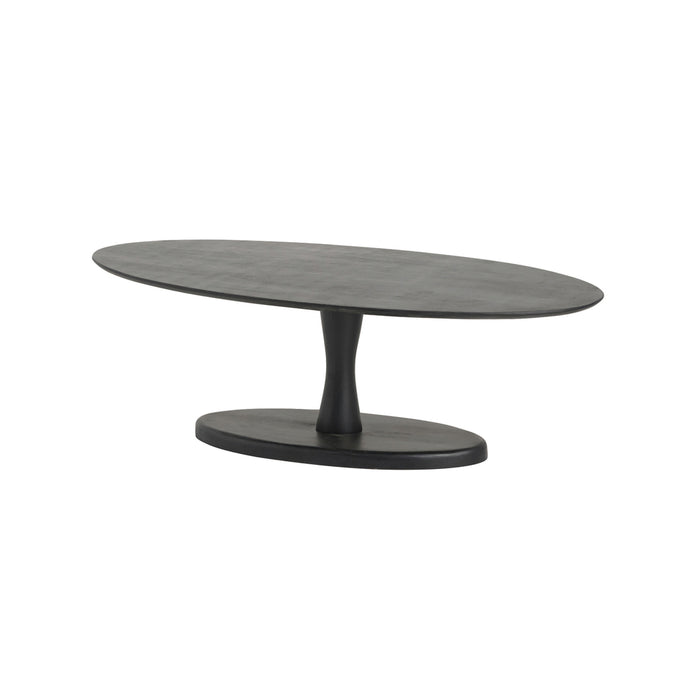 Salontafel Flare Ovaal | Zwart Mangohout